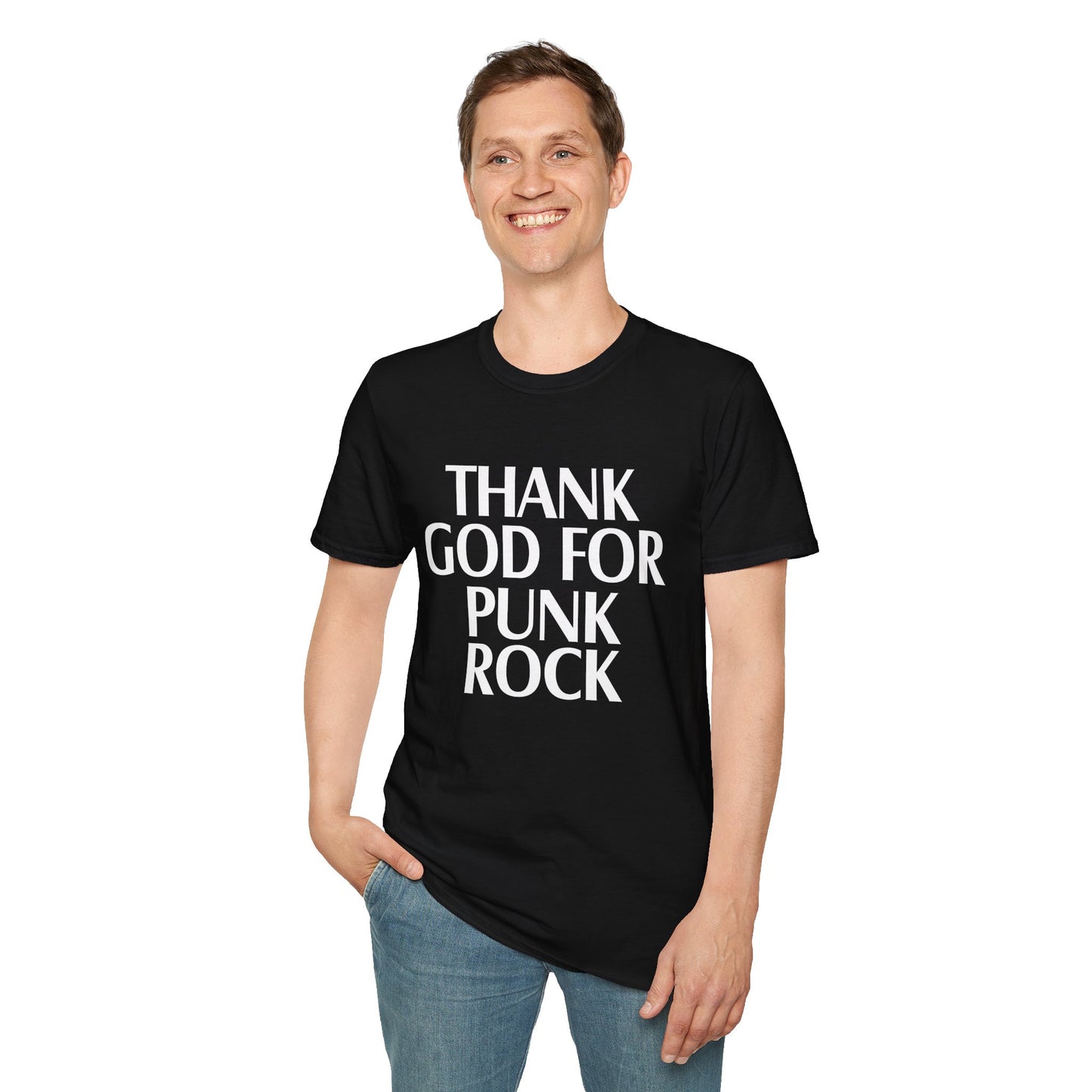 Thank God for Punk Rock | Unisex Softstyle T-Shirt