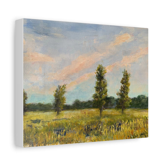 Gallery Wrap Canvas Print | Near Pratt's Wayne Woods | Plein Air Print |  Matte Canvas, Stretched, 1.25"