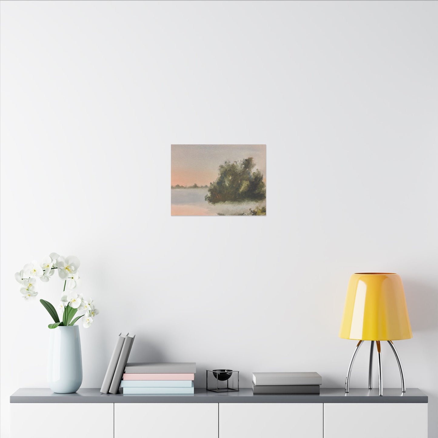 Foggy Morning, West Branch Forest Preserve | Plein Air Print | Matte Canvas, Stretched, 0.75"